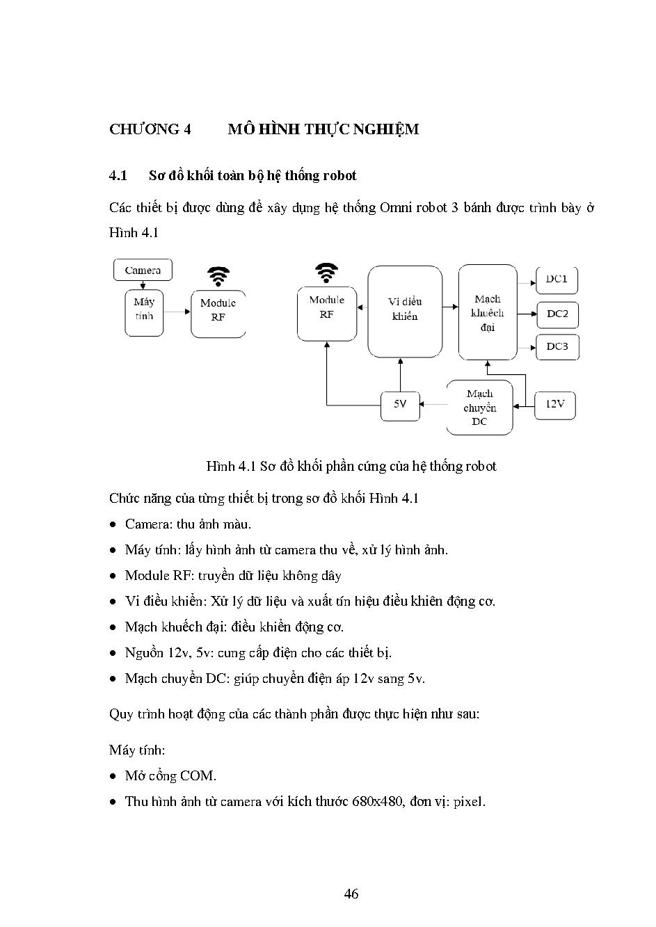 Điều khiển thích nghi cho hệ Omni robot sử dụng giải thuật Pid-Neural: Luận văn Thạc sĩ - Chuyên ngành: Kỹ thuật Điện tử