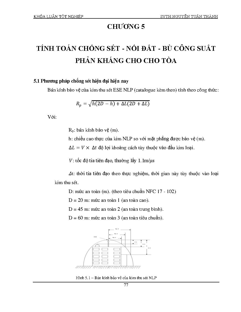 Thiết kế cung cấp điện cho tòa nhà Khang Thông Building :Khóa luận tốt nghiệp Khoa Công nghệ Điện