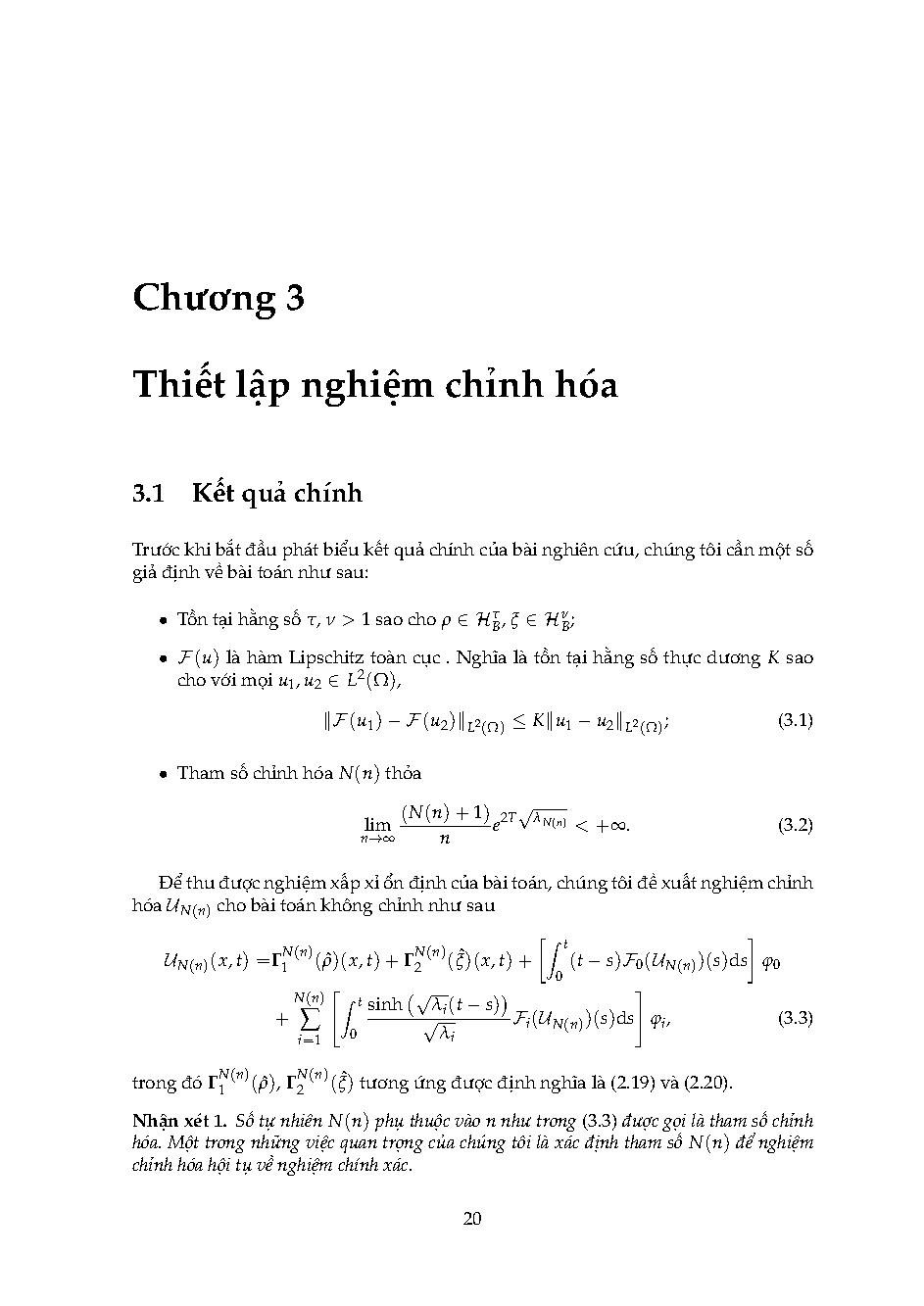 Chỉnh hóa nghiệm phương trình elliptic phi tuyến với dữ liệu ngẫu nghiên: Báo cáo tổng kết đề tài khoa học cấp Trường