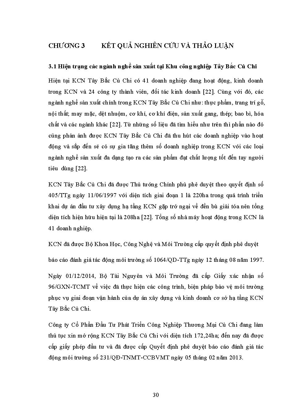 Quản lý tổng hợp nước thải khu công nghiệp Tây bắc Củ Chi theo nguyên lý 3R: Luận văn Thạc sĩ - Chuyên ngành: Quản lý Tài nguyên và Môi trường