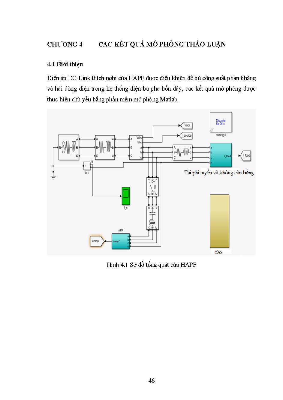 Kỹ thuật điều khiển điện áp DC-link thích nghi cho mạch lọc tích cực lai ghép ba pha bốn dây: Luận văn Thạc sĩ - Chuyên ngành: Kỹ thuật Điện