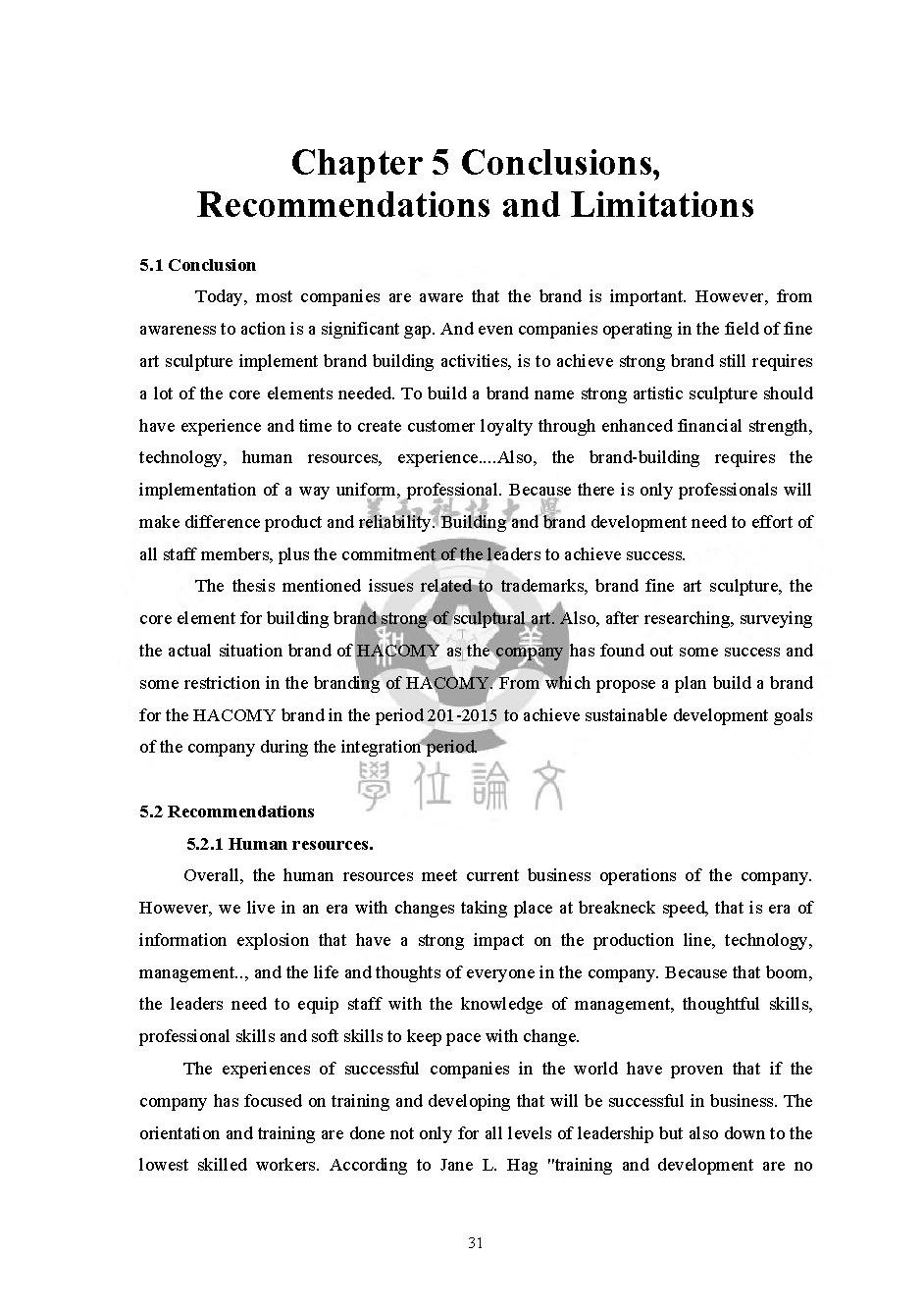 Building Brand Equity for Hacomy A Case Study on an Art Manufacturer in Vietnam : Masters thesis of Business Administration