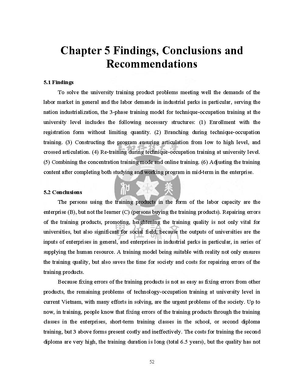 A Study of Career-oriented Education and Training Program in Universities in Sourthern Vietnam : Masters thesis of Business Administration