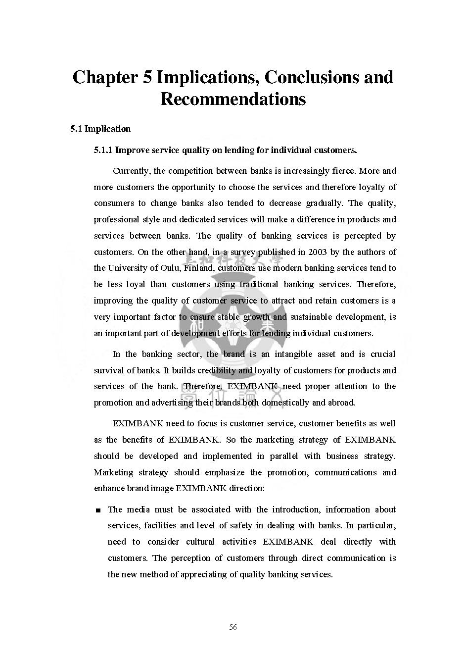 Development of Loan for Individual Customers at Eximbank in Lam Dong Province, Vietnam: Masters thesis of Business Administration