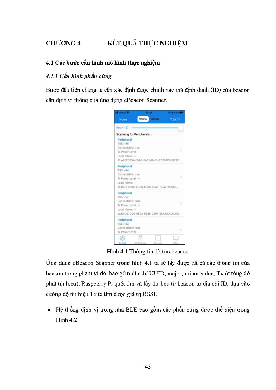 Hệ thống định vị trong nhà sử dụng bluetooth thế hệ mới:Luận văn Thạc sĩ - Chuyên ngành: Kỹ thuật Điện tử