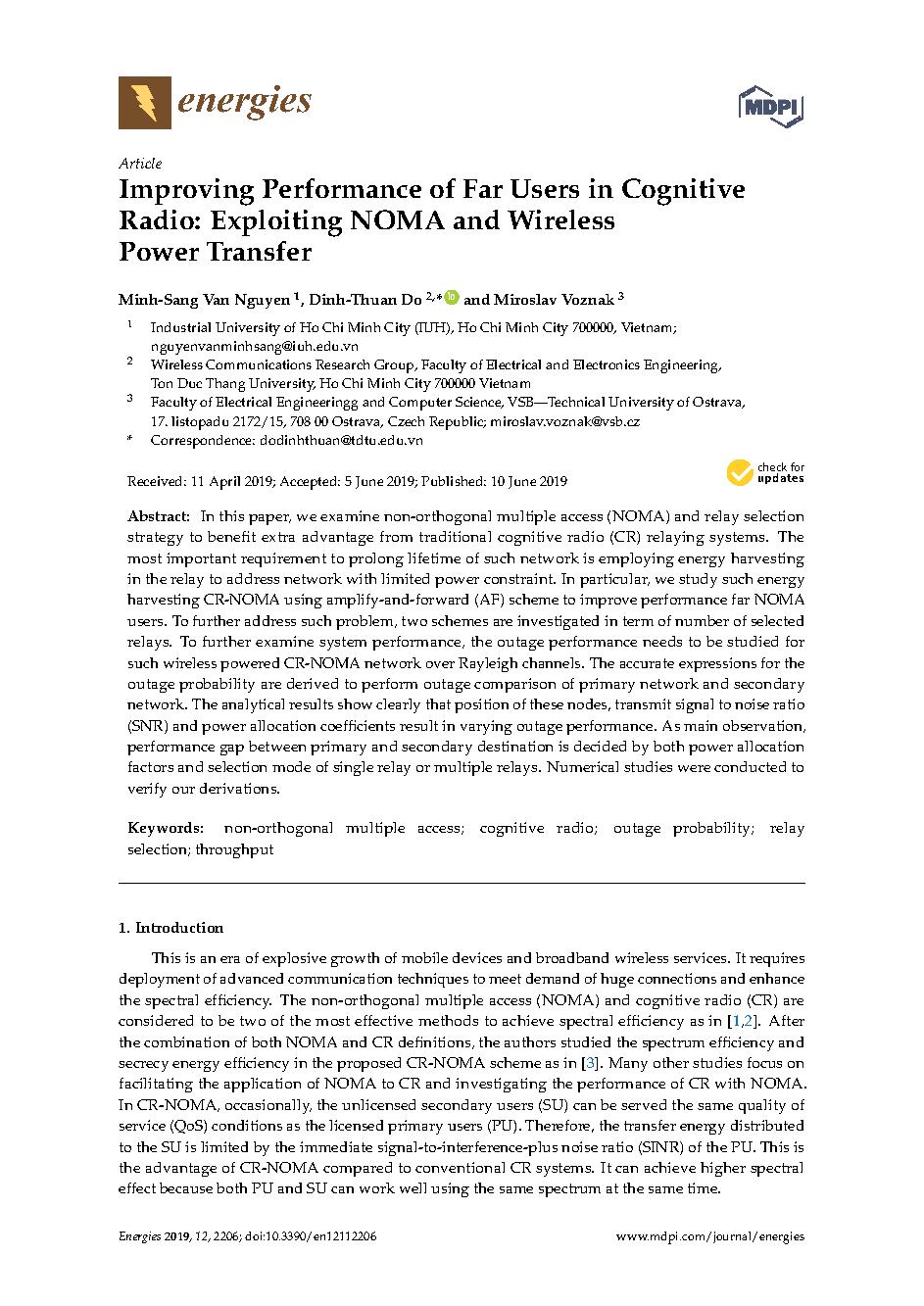 Improving Performance of Far Users in Cognitive Radio: Exploiting NOMA and Wireless Power Transfer