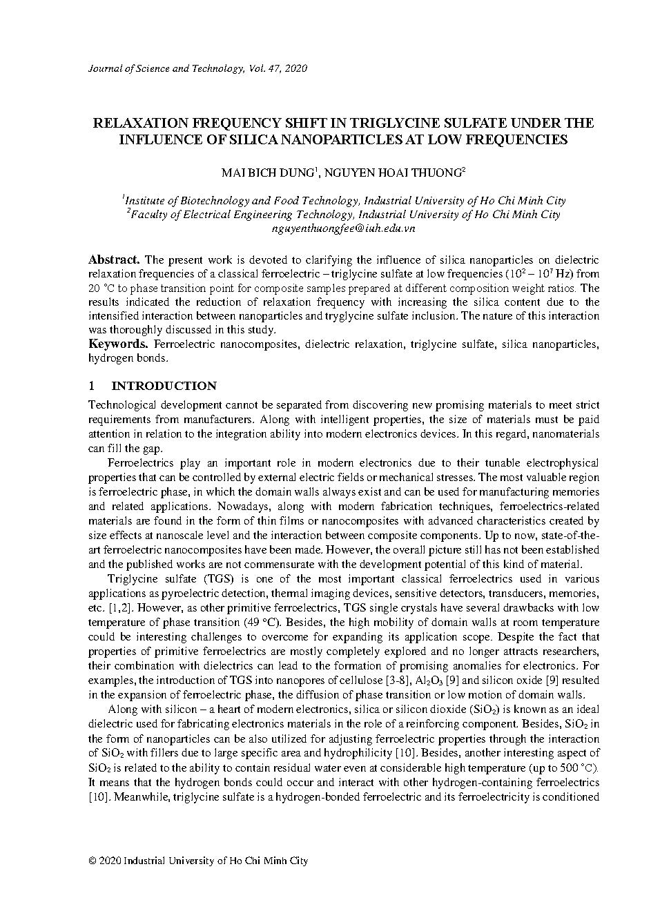 Relaxation frequency shift in triglycine sulfate under the influence of silica nanoparticles at low frequencies