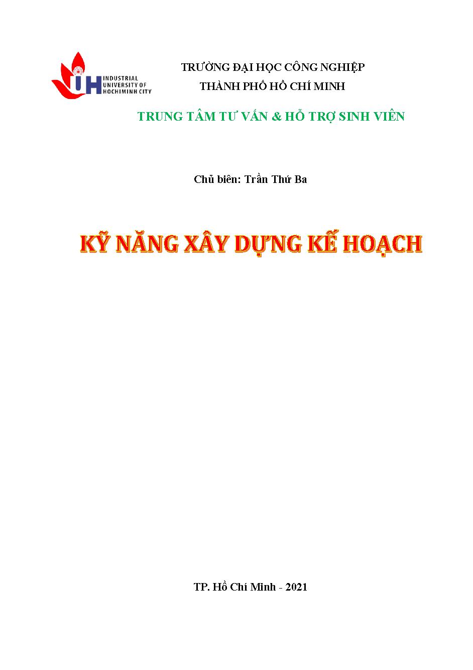 Kỹ năng xây dựng kế hoạch