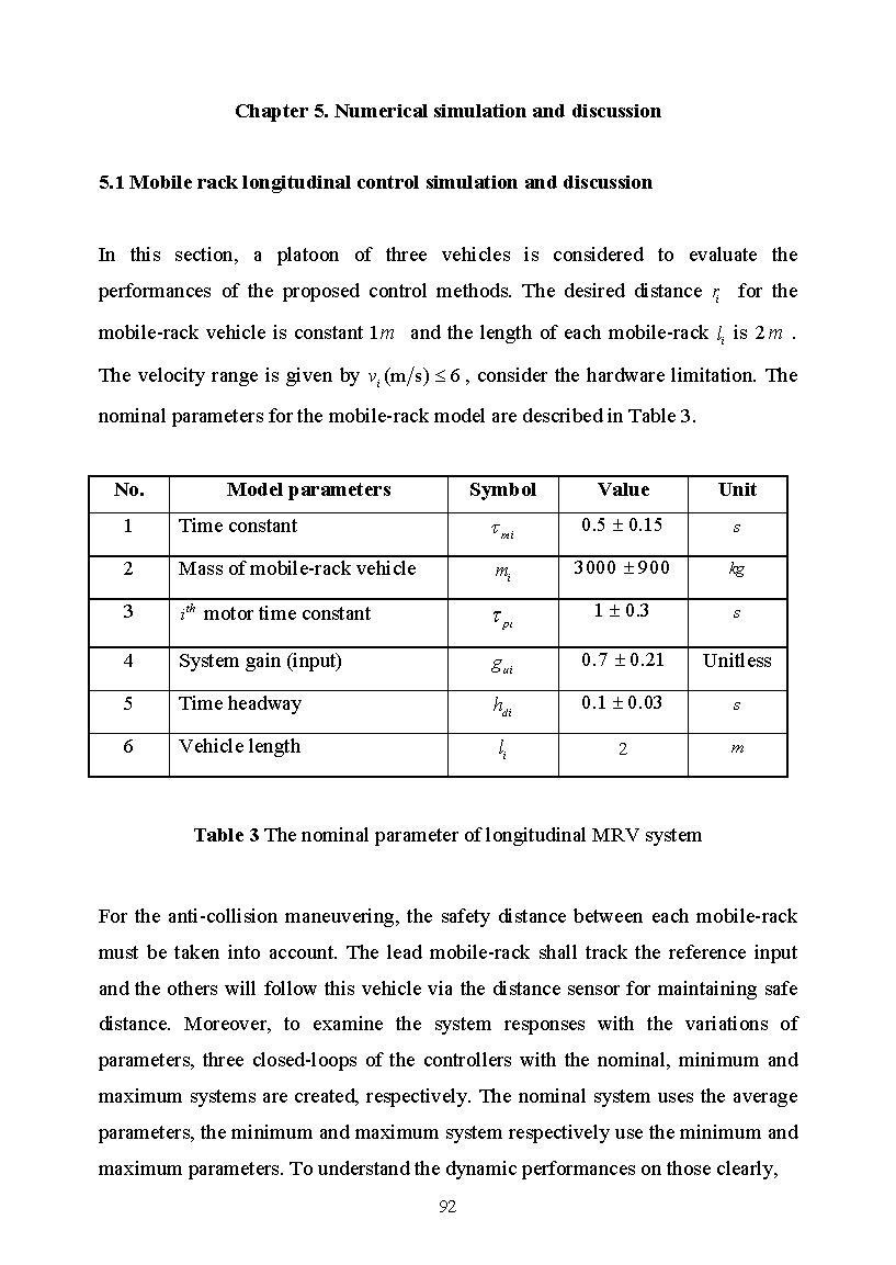 Robust Operation and Control Synthesis of Autonomous Mobile Rack Vehicle in the Smart Warehouse: Doctor of Philosophy#Điều khiển bền vững hệ thống kệ tự hành trong nhà kho thông minh