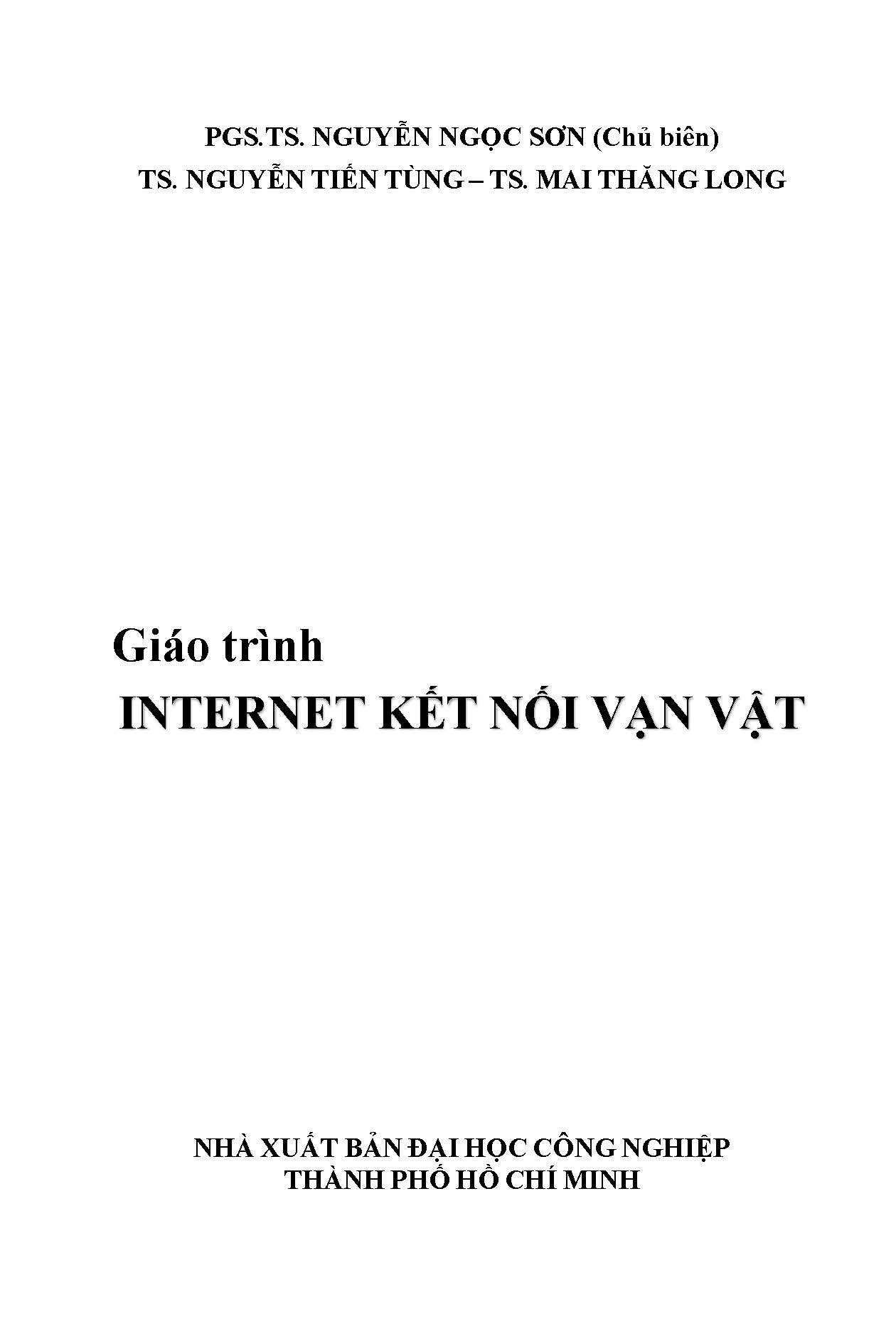 Giáo trình internet kết nối vạn vật