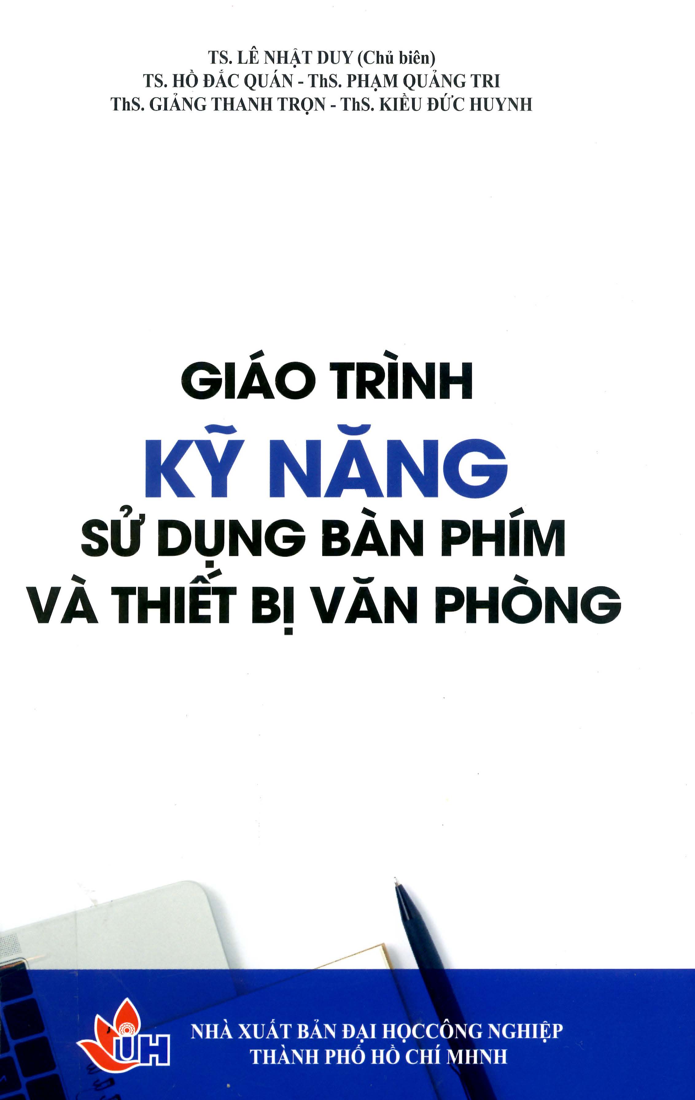 Giáo trình kỹ năng sử dụng bàn phím và thiết bị văn phòng