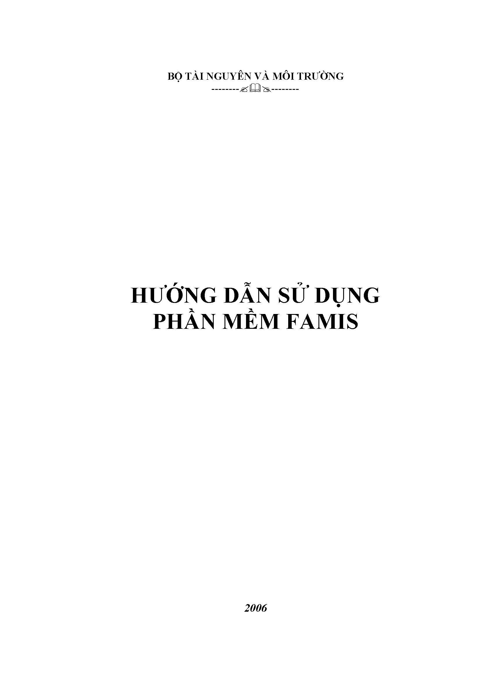 Hướng dẫn sử dụng phần mềm Famis