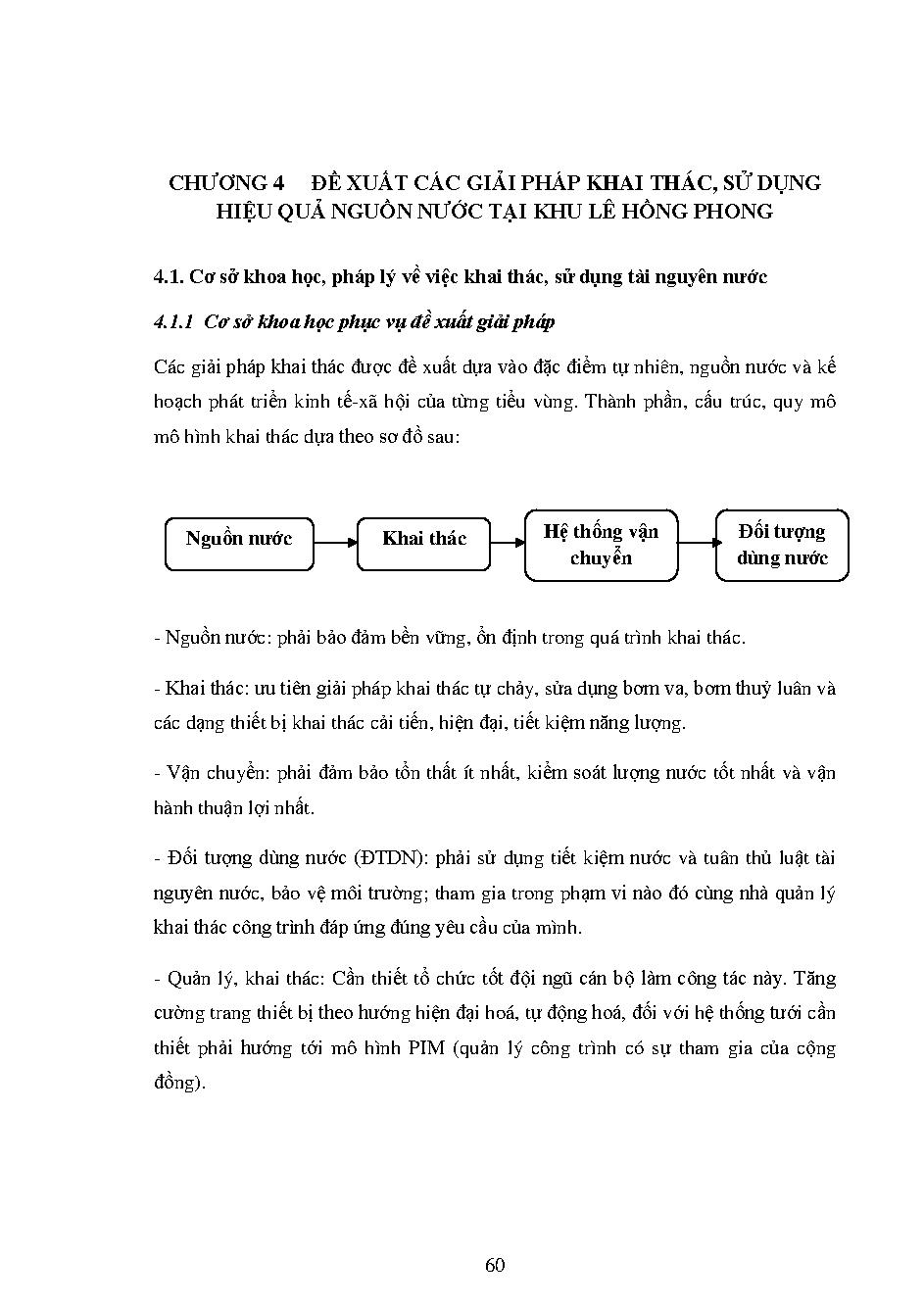 Nghiên cứu đề xuất các mô hình sử dụng nguồn nước hiệu quả dựa trên nguyên tắc cân bằng nước tại khu Lê Hồng Phong, huyện Bắc Bình, tỉnh Bình Thuận: Luận văn Thạc sĩ - Chuyên ngành: Quản lý Tài nguyên và Môi trường