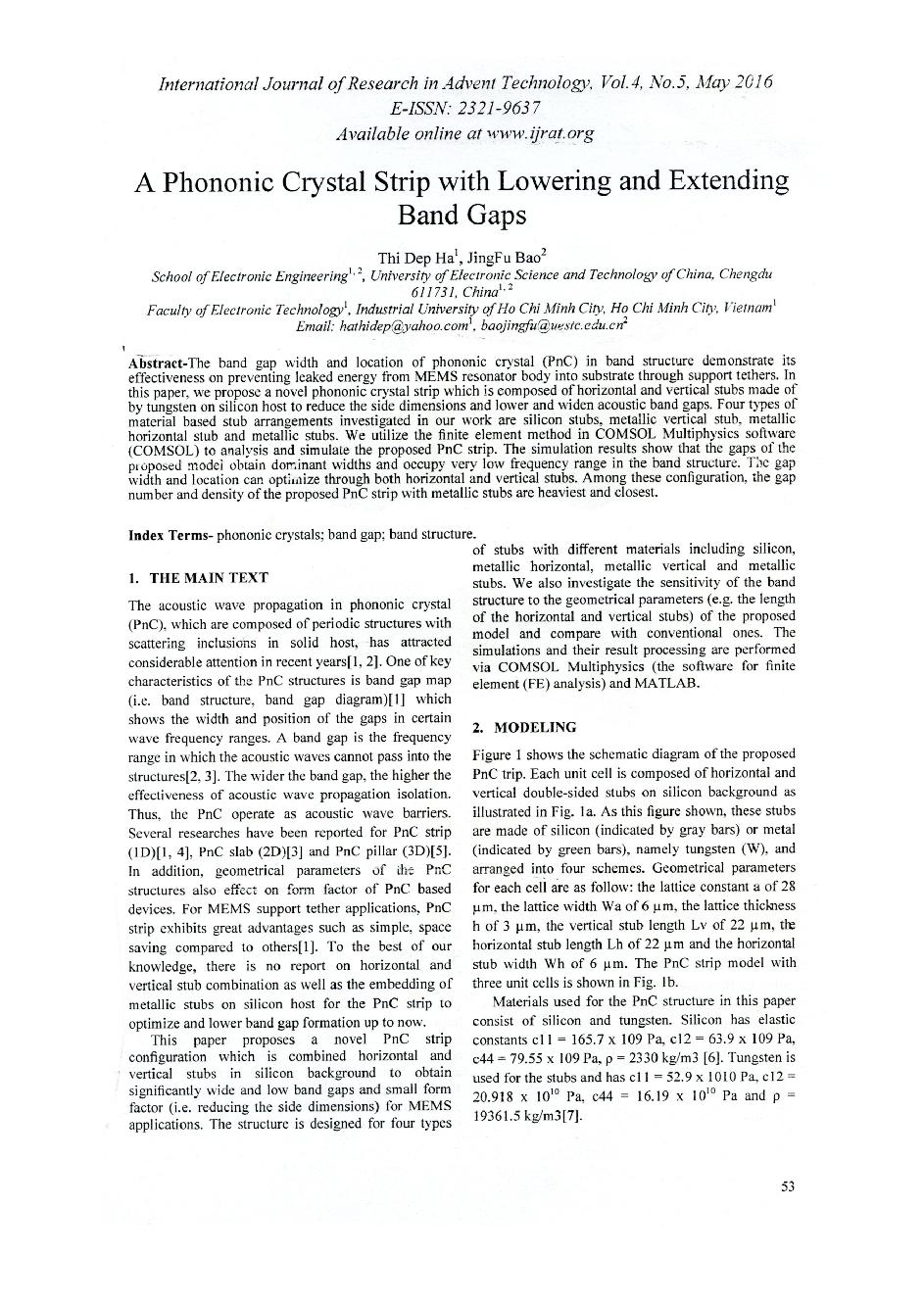 A phononic Crystal Strip with Lowering and Extending Band Gaps