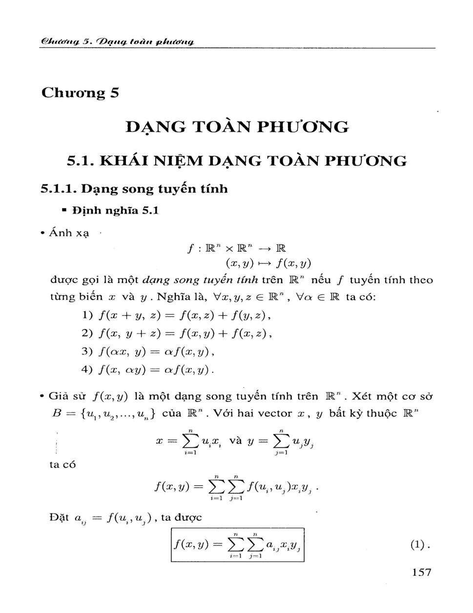 Đại số tuyến tính